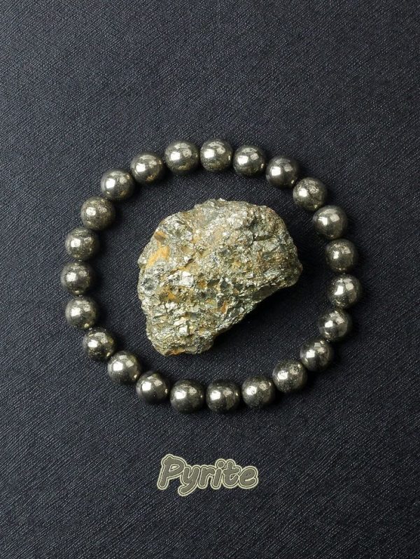 असली पाइराइट ब्रेशलेट (Pyrite bracelet) बरकत के लिए - स्त्री-पुरूष दोनो पहन सकते हैं ।